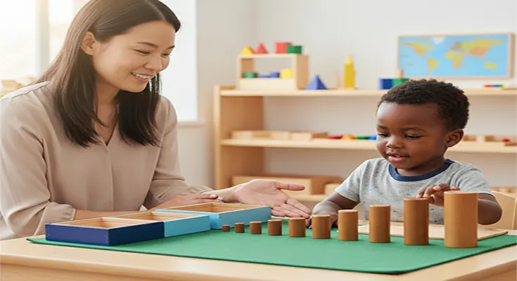 How To Introduce The Montessori Knobless Cylinders